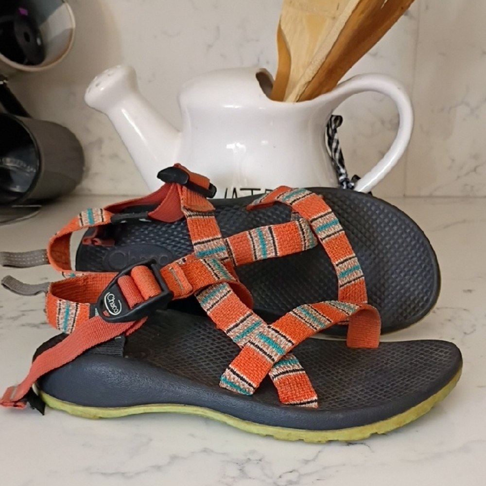 Chaco Kids' Orange Striped
